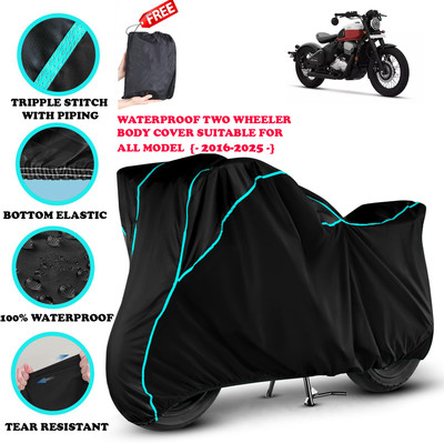 AutoGalaxy Waterproof Two Wheeler Cover for JAWA(42, Black)