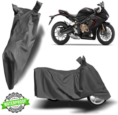 NG Auto Front Waterproof Two Wheeler Cover for Honda(CBR650R, Grey)