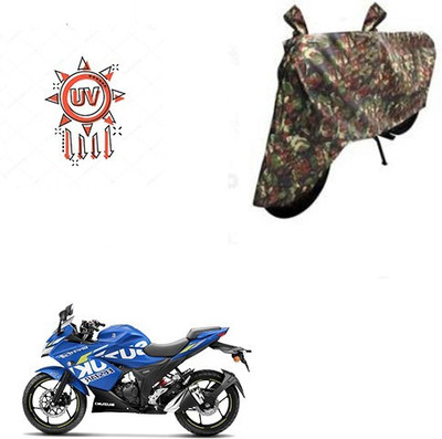 DeepShakshi AUTOMOTIVE Waterproof Two Wheeler Cover for Suzuki(Gixxer SF, Multicolor)