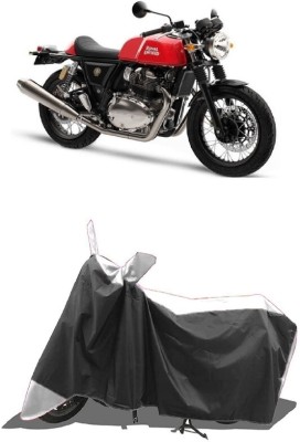 SUGASHRI Waterproof Two Wheeler Cover for Royal Enfield(Continental GT, White, Black)