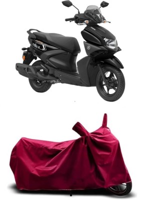 Coxtor Waterproof Two Wheeler Cover for Yamaha(Ray-ZR 125FI BS6, Maroon)