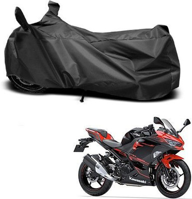 DeepShakshi AUTOMOTIVE Waterproof Two Wheeler Cover for Kawasaki(Ninja 250, Black)