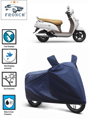 FRONCH Waterproof Two Wheeler Cover for Suzuki(Access 125, Blue)