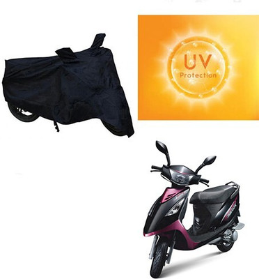 Mdstar Waterproof Two Wheeler Cover for TVS(Scooty Streak, Black)