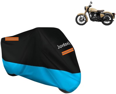 Juvdoxj Waterproof Two Wheeler Cover for Royal Enfield(Classic 350 Signals, Blue)