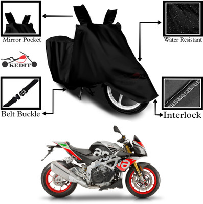 KEDIT Two Wheeler Cover for Aprilia(Tuono 150, Black)