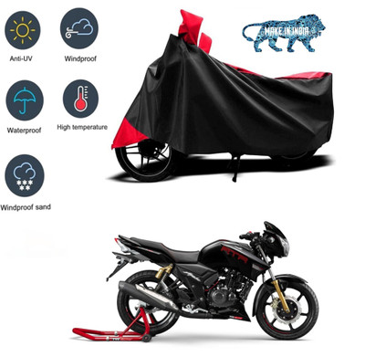 smwzxyu Waterproof Two Wheeler Cover for Bajaj(Avenger 180 Street, Red, Black)