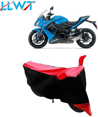 DeepShakshi AUTOMOTIVE Waterproof Two Wheeler Cover for Suzuki(GSX S1000F, Black, Red)