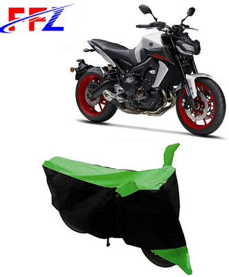 FFZ Two Wheeler Cover for Yamaha(MT 9, Black, Green)