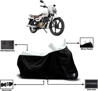 Amexride Two Wheeler Cover for TVS(Radeon, White)
