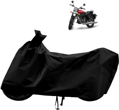 Horseyaart Waterproof Two Wheeler Cover for Royal Enfield(Bullet 350, Black)