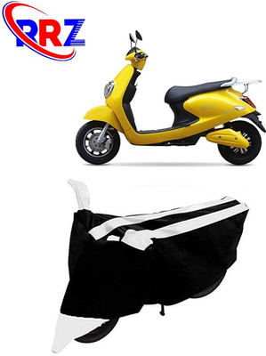 RRZ Waterproof Two Wheeler Cover for Techo Electra(Emerge, Black, White)