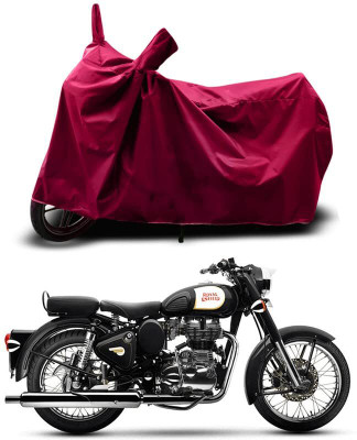 KEDIT Two Wheeler Cover for Royal Enfield(Bullet 350, Maroon)