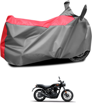 PAGORA Waterproof Two Wheeler Cover for Royal Enfield(Hunter 350, Grey, Red)