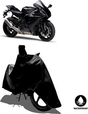 Amexride Waterproof Two Wheeler Cover for Yamaha(YZF R1, Black)