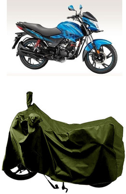 SUGASHRI Waterproof Two Wheeler Cover for Hero(Glamour Programmed FI BS6, Green)