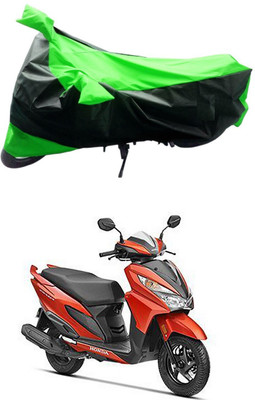 Mdstar Waterproof Two Wheeler Cover for Honda(Grazia, Green, Black)