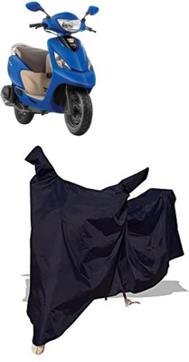 Amexride Two Wheeler Cover for TVS(Scooty Zest 110 BS6, Black)