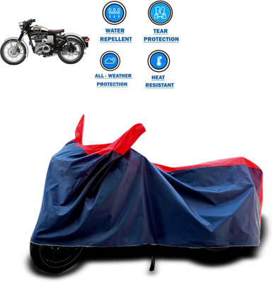 CODOKI Waterproof Two Wheeler Cover for Royal Enfield(Classic 500, Red)