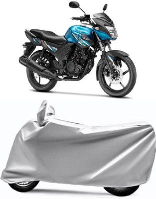 AUCTIMO Two Wheeler Cover for Yamaha(SZ-RR, Silver)