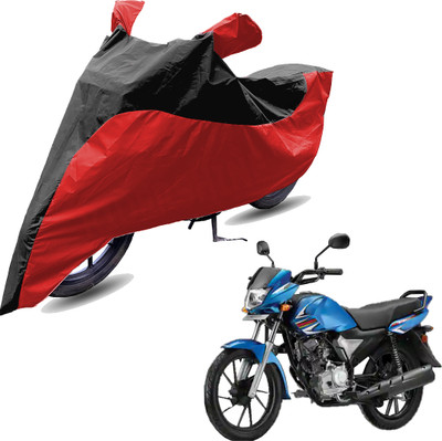 RiderShine Two Wheeler Cover for Yamaha(Saluto RX BS6, Red, Black)