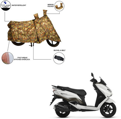 Furnish Flow Two Wheeler Cover for Suzuki(Burgman Street 125, Multicolor)
