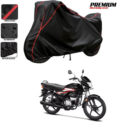 PAGORA Waterproof Two Wheeler Cover for Hero(CD deluxe, Black)