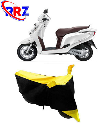 RRZ Waterproof Two Wheeler Cover for Honda(Aviator, Black, Yellow)