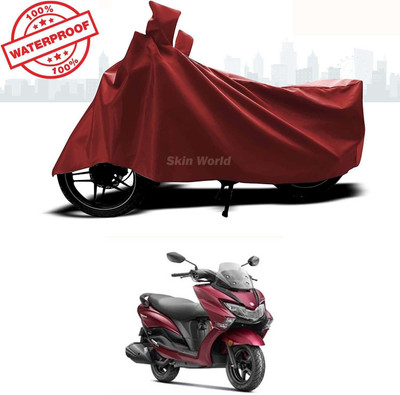 APNEK Waterproof Two Wheeler Cover for Suzuki(Burgman Street, Maroon)