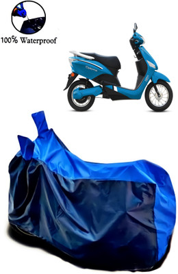 rakku Waterproof Two Wheeler Cover for Hero(Electric Optima, Blue)
