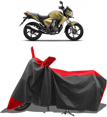 AASHTIK MART Two Wheeler Cover for Honda(Unicorn Dazzler, Red, Black)