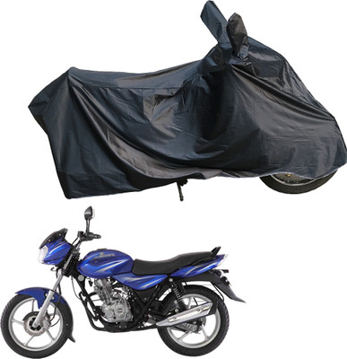 Motodreka Waterproof Two Wheeler Cover for Bajaj(Discover 125 DTS-i, Black)