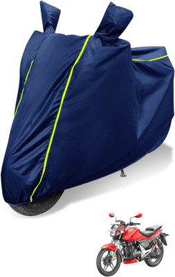 Auto Hub Waterproof Two Wheeler Cover for Yamaha(YBR 125, Blue)