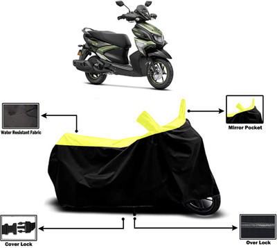 Amexride Two Wheeler Cover for Yamaha(Ray-ZR 125FI, Yellow)
