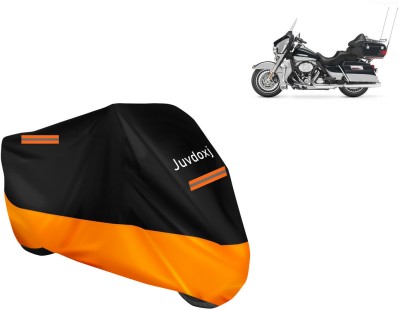 Juvdoxj Waterproof Two Wheeler Cover for Harley Davidson(Electra Delux, Orange)