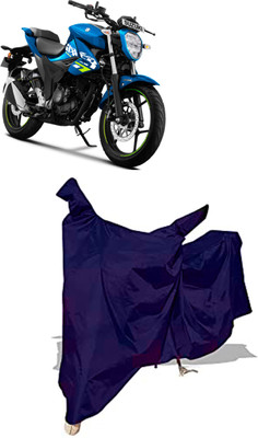 Amexride Two Wheeler Cover for Suzuki(Gixxer, Blue)
