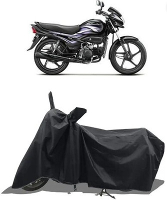 Tritika Waterproof Two Wheeler Cover for Hero(Super Splendor, Black)