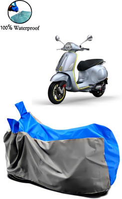 Autofly Waterproof Two Wheeler Cover for Triumph(Bonneville Bobber, Grey, Blue)