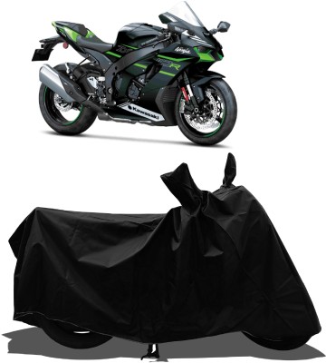 Tricway Waterproof Two Wheeler Cover for Kawasaki(Ninja ZX-10R BS6, Black)