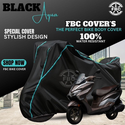 AUTOCAD Waterproof Two Wheeler Cover for Suzuki(Burgman Street, Black)