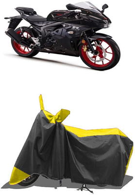 SUGASHRI Waterproof Two Wheeler Cover for Suzuki(GSX R150, Yellow, Black)