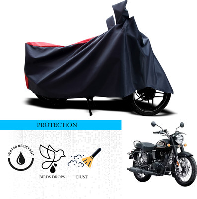 ANTHUB Waterproof Two Wheeler Cover for Royal Enfield(Bullet 350, Black, Red)