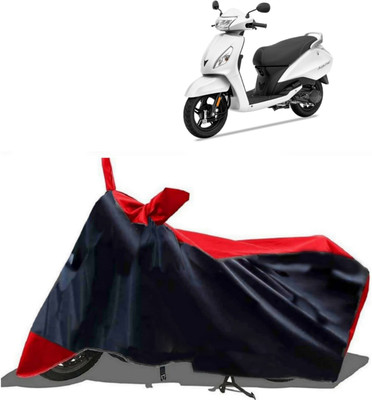 ma collections Waterproof Two Wheeler Cover for TVS(Jupiter 125, Red, Black)
