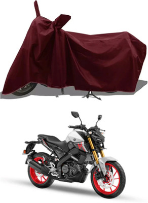 MMSSTAR Waterproof Two Wheeler Cover for Yamaha(MT-15 BS6, Maroon)