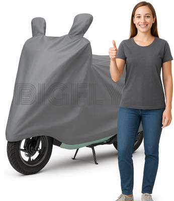 BigFly Waterproof Two Wheeler Cover for Honda(Dio, Grey)