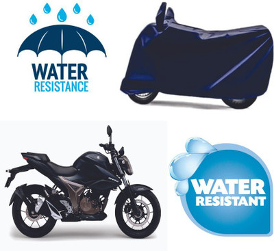 Mdstar Waterproof Two Wheeler Cover for Suzuki(Gixxer 250, Blue)