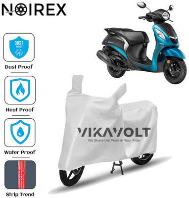 NOIREX Waterproof Two Wheeler Cover for Yamaha(Fascino, Silver)