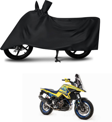 DeepShakshi AUTOMOTIVE Waterproof Two Wheeler Cover for Suzuki(V-Strom 1000, Black)