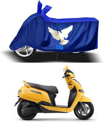 BigFly Two Wheeler Cover for TVS(iQube Electric, Blue)