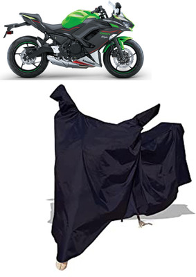 Amexride Two Wheeler Cover for Kawasaki(Ninja 650 bs6, Black)